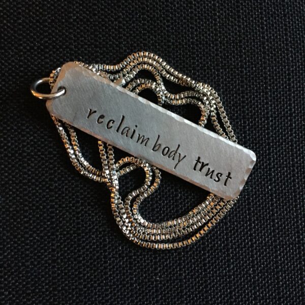 Image is of Reclaim Body Trust necklace