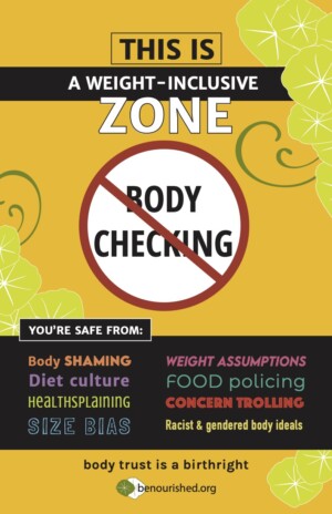 Weight-Inclusive Zone Poster