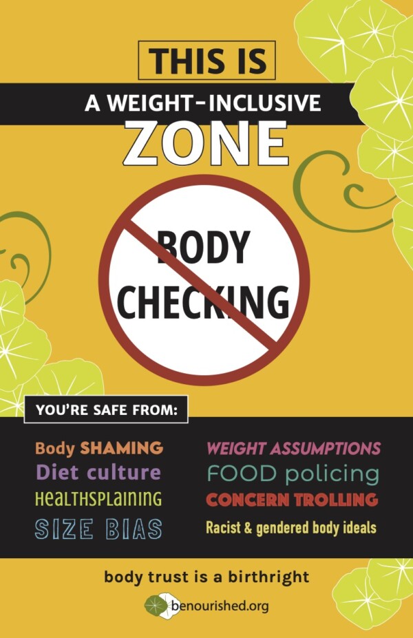 Weight-Inclusive Zone Poster