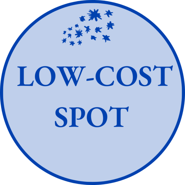 Image reads: Low-cost spot