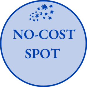 Image reads: No-cost spot