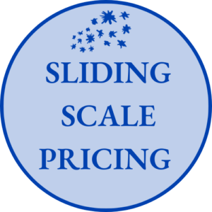 Image reads: Sliding Scale Pricing